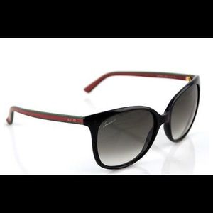 Genuine GUCCI Burgendy Green Red Sunglasses